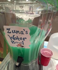 Buddeez Clear Drink 3.5 Gallon Plastic Beverage, Comes with Stand, Spigot, Ice Cone, Large Punch Dispenser for Parties 3.5 Gallon Dispenser 38 71rMsTbg53L