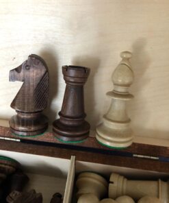 Wegiel Handmade European Professional Tournament Chess Pieces With Wood Storage Case 24 71rNF8 vGTL