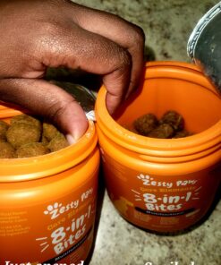 Zesty Paws Multivitamin Treats for Dogs - Glucosamine Chondroitin for Joint Support + Digestive Enzymes & Probiotics - Grain Free Dog Vitamin for Skin & Coat + Immune Health - Chicken Flavor - 90ct 90 Count (Pack of 1) 41 71rNqjCZFiL 2