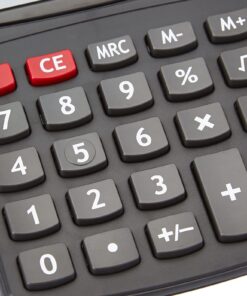 Amazon Basics LCD 8-Digit Desktop Calculator, 1 Pack, Small, Black 17 71rOTSu8m1L