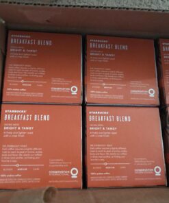 Starbucks K-Cup Coffee Pods—Medium Roast Coffee—Breakfast Blend for Keurig Brewers—100% Arabica—6 boxes (60 pods total) 31 71rR8MYIwpL 1