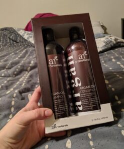 Argan Oil Shampoo and Conditioner Set - Sulfate-Free Formula with Nourishing Moroccan Oil and Keratin -for All Hair, Curly or Straight - Hydrate Repair and Defy Frizz for Salon-like Results! (16 Fl Oz (Pack of 2)) Argan Oil 16 fl oz pack of 2 34 71rR9afbjkL