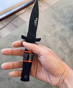 Smith & Wesson SWHRT9B 9in High Carbon S.S. Fixed Blade Knife with 4.7in Dual Edge Blade and TPE Handle for Outdoor, Tactical, Survival and EDC Standard Packaging 48 71rRKhhN1dL