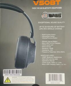 Alphasonik V50BT Bluetooth Headphones for Those Looking for a Pair of Wireless Headphones with Excellent Sound Quality. Bluetooth 5.0 connectivity and up to 30 Hours of Playtime on a Single Charge. 35 71rRgI7HSQL