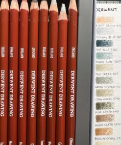 Derwent Colored Drawing Pencils, Metal Tin, 24 Count (0700672) 24 Count (Pack of 1) 32 71rRlG9ApEL