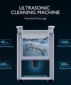 Alternative view of CREWORKS Ultrasonic Cleaner with Heater and Timer, 600W 30L Digital Sonic Cavitation Machine, 8 gal Stainless Steel Jewelry Cleaner for Professional Tool Watch Glasses Retainer Denture Parts Cleaning