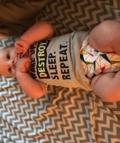 Nora's Nursery Baby Cloth Pocket Diapers Bamboo Inserts 1 Wet Bag 7 Pack B&W Unisex 2 38 71rSncG8VZL