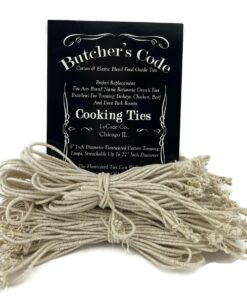 Rotisserie Elastic and Cotton Blend - Stretchy Twine - Food Grade - Heat Safe - Cooking Ties - Poultry Loops - 50 Pack 25 71rToRWNDOL