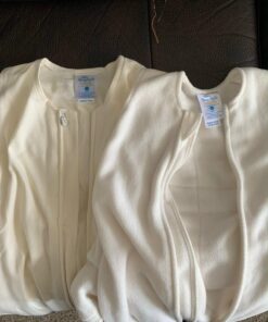 HALO Micro Fleece Sleepsack Swaddle, 3-Way Adjustable Wearable Blanket, TOG 3.0, Cream, Small, 3-6 Months Small (Pack of 1) 23 71rVOHKd9iL