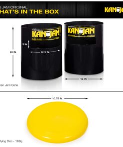 Kan Jam Disc Toss Game - American Made Outdoor Game for The Backyard, Beach, Park, Tailgates - Original, Illuminate, Pro, Travel Edition, and Carry Bag Only The OG 36 71rVjocYSL