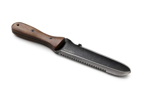 Barebones Living | Walnut Handle Hori Hori Classic Garden Knife, Heat-Tempered, Stainless Steel Blade