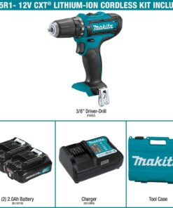 Makita FD05R1 12V Max CXT Lithium-Ion Cordless Driver-Drill Kit, 3/8" 12 71rWVkcOWNL