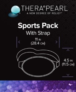 TheraPearl-14070 Color Changing Reusable Hot Cold Pack with Strap, Sports Size Ice Pack with Gel Beads, 11" x 4.5" Sports Pack 14 71rWyXxR7qL