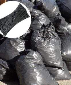 SumDirect 1000Pcs 4 Inch Plastic Twist Ties Strips for Making Facial Face Mask Party Cello Candy Bags Cake Pops (Black) Black 17 71rXDqOvErL