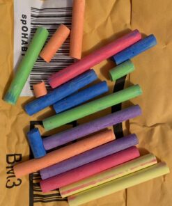 Crayola Non-Toxic White Chalk(12 ct box)and Colored Chalk(12 ct box) Bundle 24 71rXHfl35dL