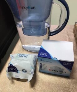 Hskyhan Alkaline Water Filter - Replacement Pitcher Water Filters, Cartridge Improve PH, 7 Stage Filteration System To Purify, 2 Pack 21 71rXk06mQ4L