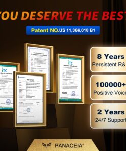 Paneceia Wireless Meat Thermometer Digital, 800FT Long Range Bluetooth Cooking Thermometer, Food Thermometer for Remote Monitoring of Grill, Oven, Smoker, Air Fryer, Rotisserie, iOS & Android App 35 71rXqcRwqbL 2