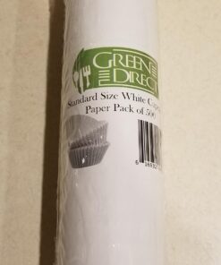 Green Direct Cupcake Liners - Standard Size Cupcake Wrappers to use for Pans or carrier or on stand - White Paper Baking Cups Pack of 500 53 71raQkNvaL