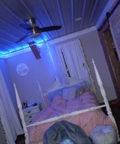 TJOY 50ft Bluetooth LED Strip Lights, Music Sync 5050 LED Light Strip RGB Color Changing LED Lights Strip with Phone Remote, LED Lights for Bedroom Kitchen TV Party TIKTOK DIY (APP+Remote +Mic) 28 71rar9C14ML