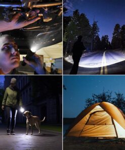 Lighting EVER LED Flashlights High Lumens, Small Flashlight, Zoomable, Waterproof, Adjustable Brightness Flash Light for Outdoor, Emergency, AAA Batteries Included, Tactical & Camping Accessories 1 30 71rbbQ80 XL