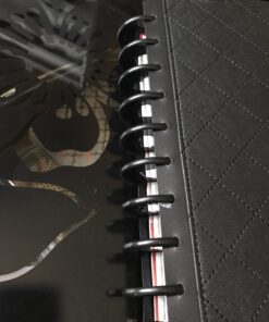 me & my BIG ideas Plastic Expander Discs, Black - The Happy Planner Scrapbooking Supplies - Add Extra Pages, Notes & Artwork - Create More Space for Notebooks, Planners & Journals - Expander Size 26 71rbdL FNL