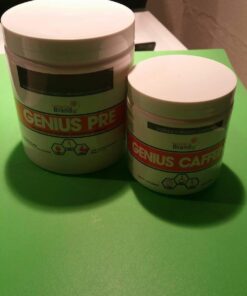 Genius Caffeine Pills 100mg, Extended-Release Microencapsulated Caffeine Pills - All-Natural Non-Crash Sustained Energy, Focus & Concentration Supplement - Nootropic Brain Booster - 100 Capsules 44 71rcK2mQRvL