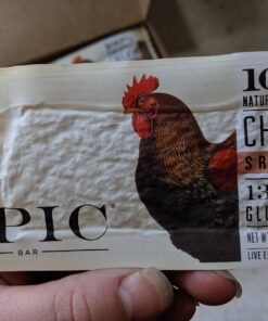 Epic Provisions Chicken Sriracha Protein Bars, Whole30, Keto Friendly, 12 ct, 18 oz 41 71rcfqgLgiL