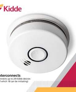 Kidde Wireless Hardwired Smoke Detector, 10-Year Battery Backup, Voice Alerts, Photoelectric Sensor Wire-Free Interconnect Combination Alarm 13 71re4RNDTAS