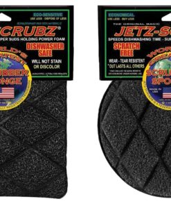 Jetz Scrubz Original Magic Scrubber Sponge Round & Rectangular, Set of 2