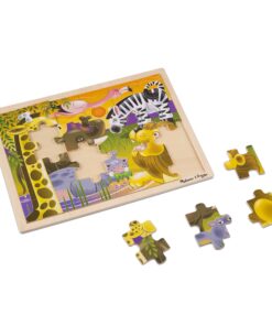 Melissa & Doug African Plains Safari Wooden Jigsaw Puzzle With Storage Tray (24 pcs) 15 71resWm4tsL