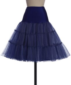 Alternative view of GRACE KARIN Women's 50s Petticoat Skirts Tutu Crinoline Slips Underskirts CL008922 4X Navy