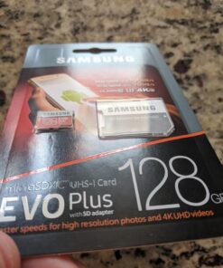 SAMSUNG 128GB EVO Plus Class 10 Micro SDXC with Adapter (MB-MC128GA) MB-MC128GA/EU 47 71rfRT12QNL