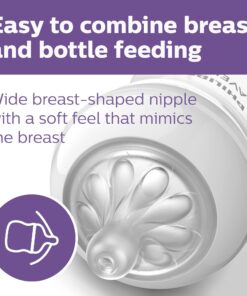Philips AVENT Natural Response Baby Bottle Nipples Flow 5, 6M+, 4pk, SCY965/04 6 Month + 23 71rfTd74GJL