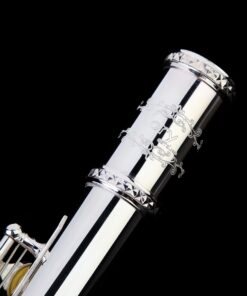 Glory HAND-ENGRAVED SILVER PLATED HIGH GRADE FLUTE 17 Hole OPEN/CLOSED C Flute With Case, Tuning Rod and Cloth and Gloves,HIGH GRADE HAND ENGRAVED 17 Open Hole Flower 22 71rgi66JwlL