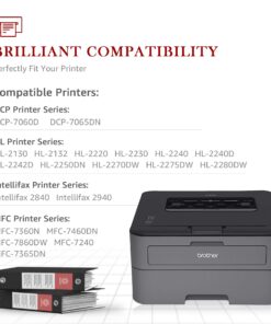 Toner Kingdom Compatible Toner Cartridge Replacement for Brother TN450 TN420 TN-450 TN-420 for HL-2270DW HL-2280DW HL-2240 HL-2230 MFC-7360N MFC-7860DW IntelliFax-2840 2940 DCP-7065DN Printer(2 Black) 27 71rhXKkR5mL 1