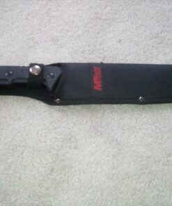 MTech USA – Fixed Blade Knife – Black Stainless Steel Blade with Black Carved G10 Handle, Full Tang, Includes 1680D Nylon Sheath - Hunting, Camping, Survival, Tactical, EDC – MT-20-39 65 71rhiD aNsL