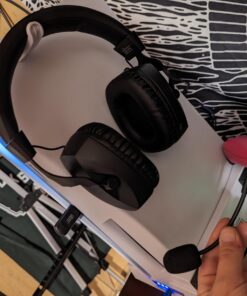 Acinaci Wireless Gaming Headset with Detachable Noise Cancelling Microphone, 2.4G Bluetooth - USB - 3.5mm Wired Jack 3 Modes Wireless Gaming Headphones for PC, PS4, PS5, Mac, Switch, Phone, Tablet Black 38 71riBdqslzL