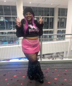 Leg Avenue Women's Furry Festival Leg Warmers Black/Silver 18 71riFJkvRvL