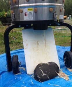 Kitchener Chicken Plucker De-Feather Remover Poultry and Fowl Food Processor Electric Stainless Steel Heavy Duty 1HP 120VAC 280RPM GFCI Connector 92 Soft Fingers 20" Drum Diameter 27 71riMi1Y4sL