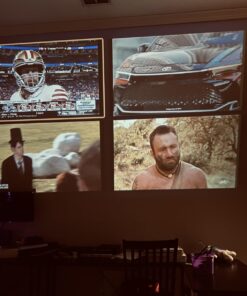 Mini Projector, 2023 Upgraded CiBest 1080P Full HD Portable Projector, 12000L Outdoor Projector for Home Theater Movie Projector, Projector 4K Compatible with HDMI, VGA, USB, TV Stick, Laptop mini projector 36 71riTFStkjL