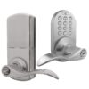 MiLocks TKL-02SN Digital Lever Handle Door Lock with Keyless Entry via Keypad Code for Interior Doors Satin Nickel 14 71rj23M5gxL