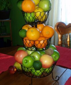 Alternative view of Carol Wright Gifts 3-Tier Wire Basket,Black,One Size Fits All