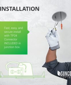 Sunco 12 Pack 4 Inch Recessed Lighting Housing Can Light New Construction, Air Tight Steel Ceiling Can, 120-277V, Hard Wired, TP24 Connector, Easy Install, IC Rated, UL Listed 14 71rkiBRkD1L