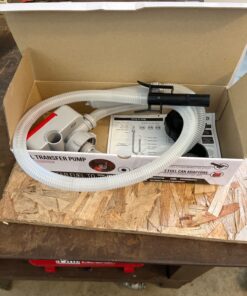 TERA PUMP Gas Can Pump w/Non-Spill Auto-Stop Nozzle - 4x AA Battery Powered Fuel Transfer Pump w/Flexible Intake Hose (2.4 Gal/Min) Never Lift Heavy Gas Cans Again 24 71rkuNfkhVL