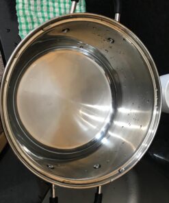 Cook N Home Professional Sauce Pot Stockpot Saucier Casserole Pan with Lid, 5 QT, Silver 37 71rlbMDmrBL