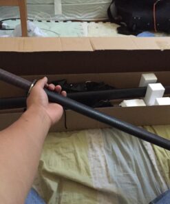 Ace Martial Arts Supply Leonardo Dual Ninja Swords with Back Carrying Scabbard 62 71rmJmhrHQL