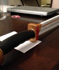 BladesUSA 1606PP Martial Arts Polypropylene Sword Training Equipment – 34.5-inches Overall, 8-inch handle, Self Defense, Training, Safe, Easy, Fun, Cosplay, Martial Arts Black 27 71rmzyIKRtL