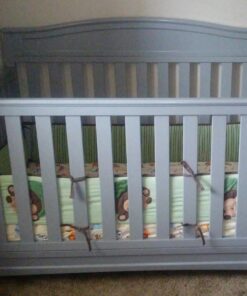 Delta Children Emery 4-in-1 Convertible Baby Crib - Greenguard Gold Certified, Grey 4-in-1 Crib 49 71robx Wj6L