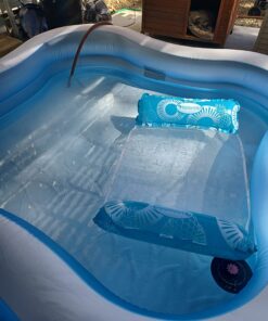 INTEX 57495EP Beach Wave Inflatable Swim Center Pool: 357 Gallon Capacity – 90" x 90" x 22" – Purple 32 71romNaJK4L