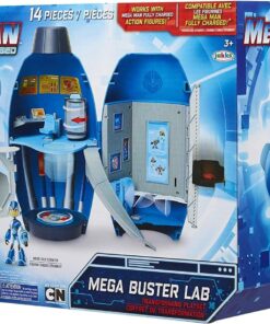 Mega Man Fully Charged – The Mega Buster Transforming Lab Playset with Over Ten Unique Action Features! Fitsup to Six Figures! Based On The New Show! 7 71rovkpnKGL
